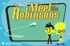 Meet the Robinsons title screen for GameBoy Advance